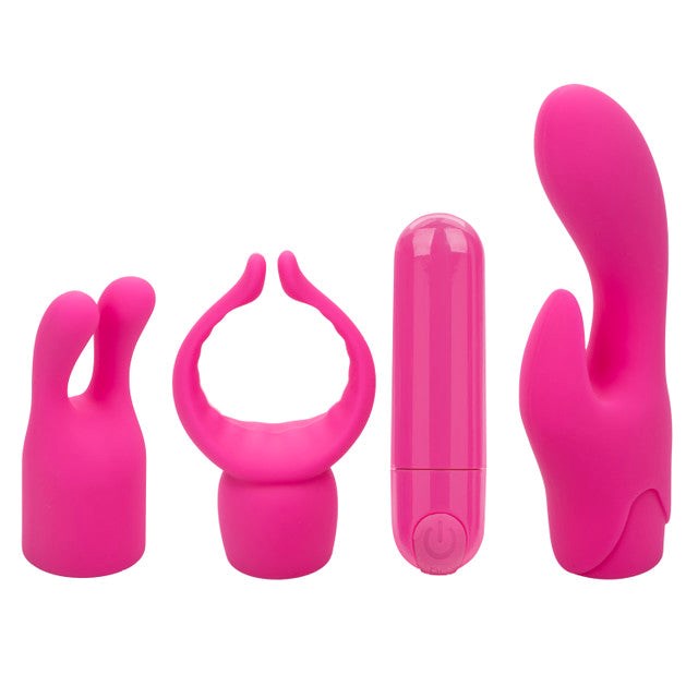 California Exotics Pleasure Sex Kits Lovers Collection Three Tip Vibrator Set - - Sex Kits