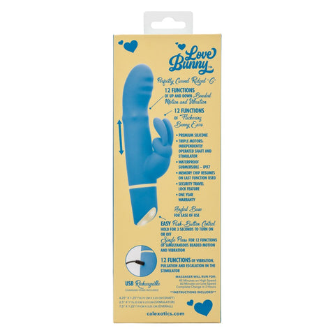 California Exotics Love Bunny Beaded G Bunny Rabbit Vibrator Triple Motor - Rabbit Vibrators