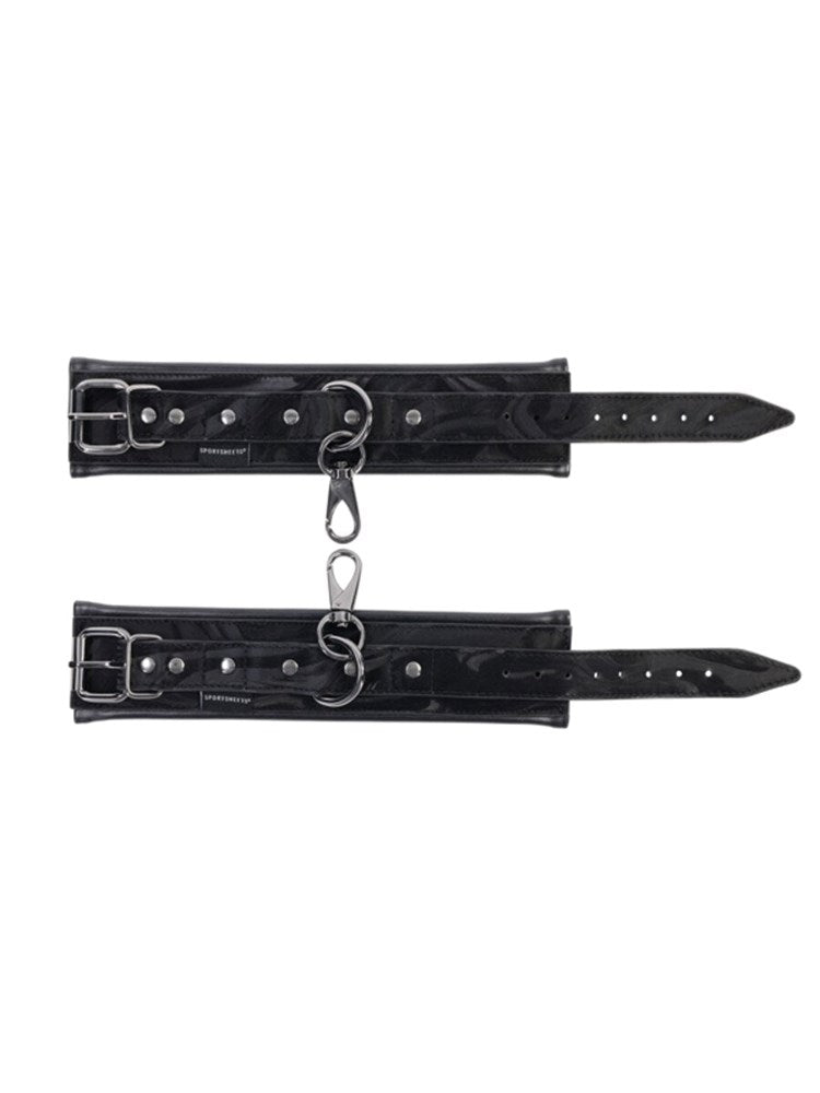 Sportsheets Velvet Noir BDSM Play Handcuffs Premium Restraint System - - Cuffs And Restraints