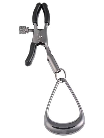 Sportsheets Velvet Noir Tuggable Nipple Clamps with Adjustable Loops - Nipple and Clit Clamps
