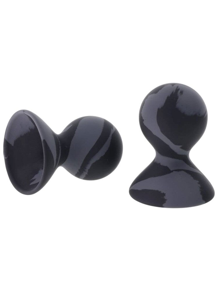 Sportsheets Velvet Noir Silicone Nipple Suckers Medical Grade Suction - - Nipple and Clit Clamps