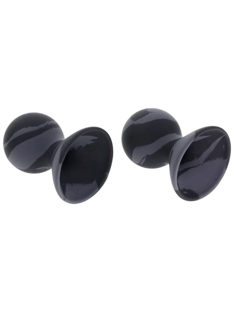 Sportsheets Velvet Noir Silicone Nipple Suckers Medical Grade Suction - - Nipple and Clit Clamps