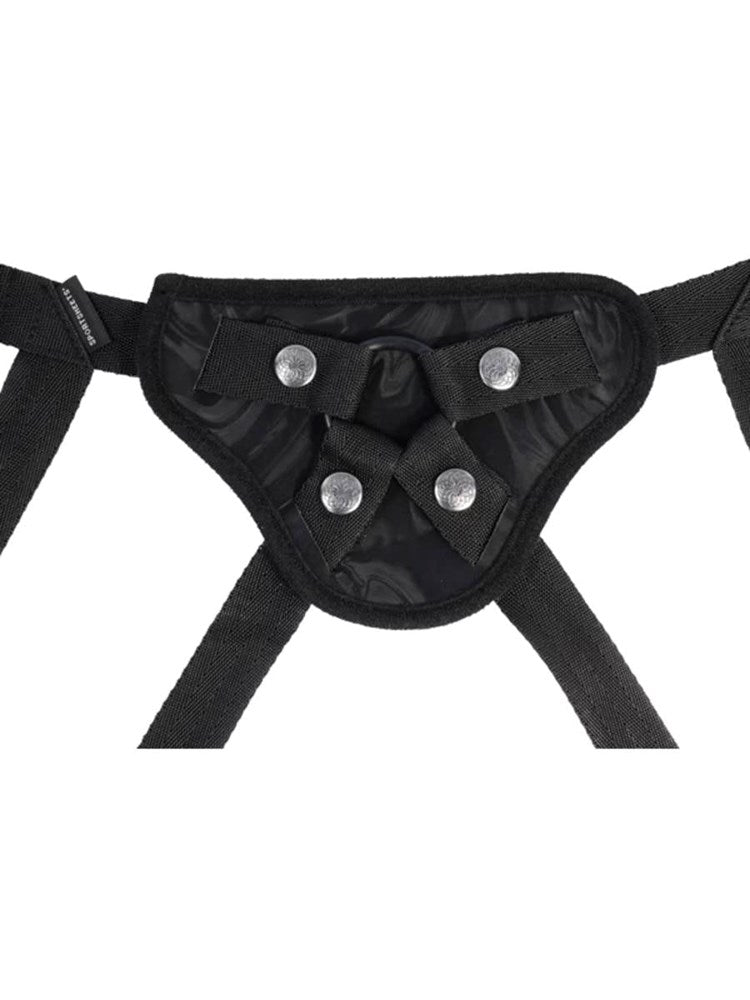 Sportsheets Velvet Noir Strap On Sex Toys 4 Way Adjustable Harness - - Strap On Sextoys