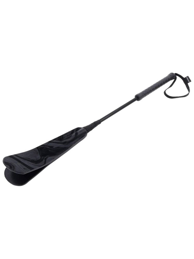 Sportsheets Velvet Noir Strike Bondage Crop 19.5 Inch BDSM Impact Toy - - Whips And Crops