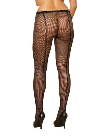 Dream Girl Lingerie Fishnet Womens Pantyhose Black Queen Size - Fishnet and Thigh Highs
