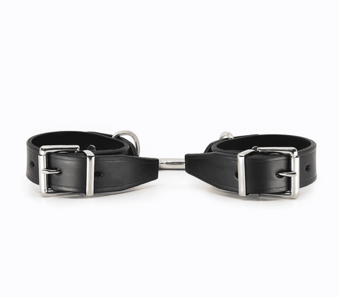 Love In Leather Unlined Leather Ankle Restraints Premium Italian Leather - Cuffs And Restraints