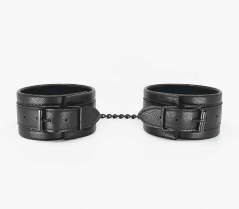 Love In Leather Padded Faux Leather Ankle Restraints Vegan Restraints - Cuffs And Restraints