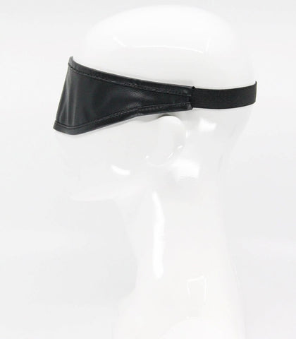 Love In Leather Mouldable Total Block Out Blindfold with Custom Wire Technology - Masks And Blindfolds