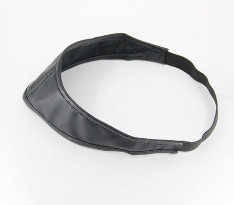 Love In Leather Mouldable Total Block Out Blindfold with Custom Wire Technology - Masks And Blindfolds