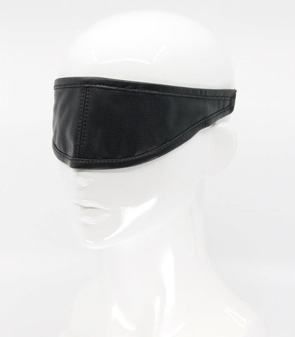 Love In Leather Mouldable Total Block Out Blindfold with Custom Wire Technology - Masks And Blindfolds