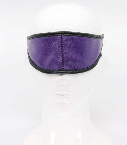 Love In Leather Mouldable Total Block Out Blindfold - Purple - Masks And Blindfolds