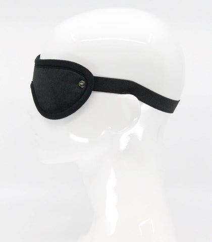 Love In Leather Soft Faux Fur BDSM Play Blindfold Luxurious Comfort - Masks And Blindfolds