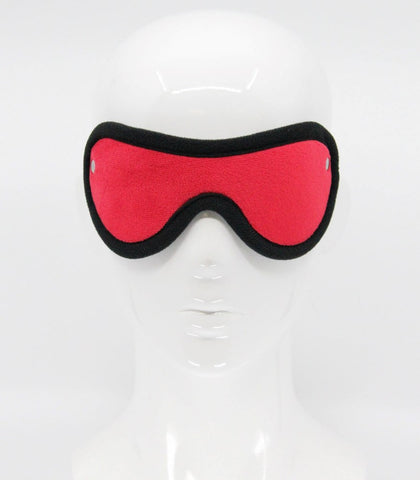 Love In Leather Soft Faux Fur BDSM Play Blindfold Luxurious Comfort - Masks And Blindfolds