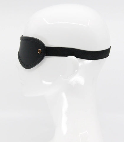 Love In Leather Blindfold with Coloured Hardware Premium Sensory Play - Masks And Blindfolds