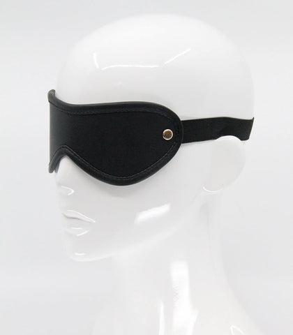 Love In Leather Blindfold with Coloured Hardware Premium Sensory Play - Masks And Blindfolds
