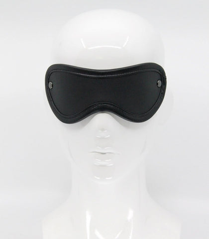 Love In Leather Blindfold with Coloured Hardware Premium Sensory Play - Masks And Blindfolds