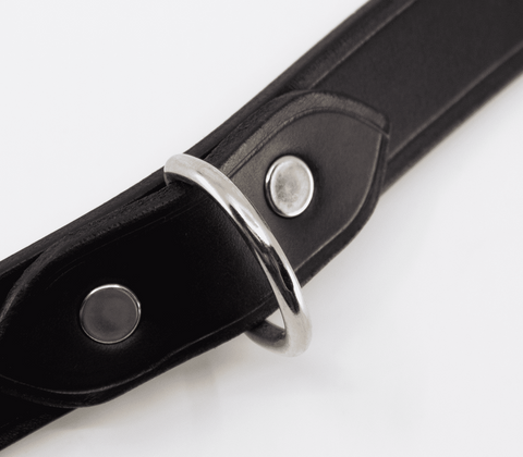 Love In Leather Unlined Italian Leather BDSM Collar Premium Quality - Collars and Leads