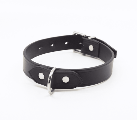 Love In Leather Unlined Italian Leather BDSM Collar Premium Quality - Collars and Leads