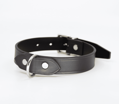 Love In Leather Unlined Italian Leather BDSM Collar Premium Quality - Collars and Leads