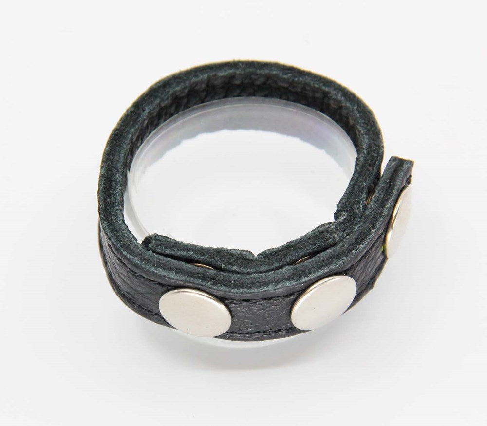 Love In Leather Adjustable amd Quick Release Cock Band - 2 Speed - Cock Rings