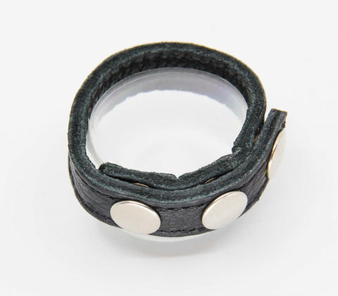 Love In Leather Adjustable and Quick Release Cock Ring with Safety Features - Cock Rings