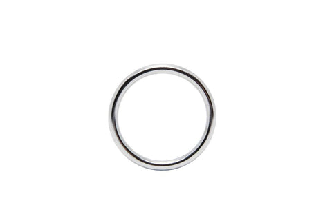 Love In Leather Stainless Steel Mens Cock Ring Seamless Construction - Steel Cock Rings