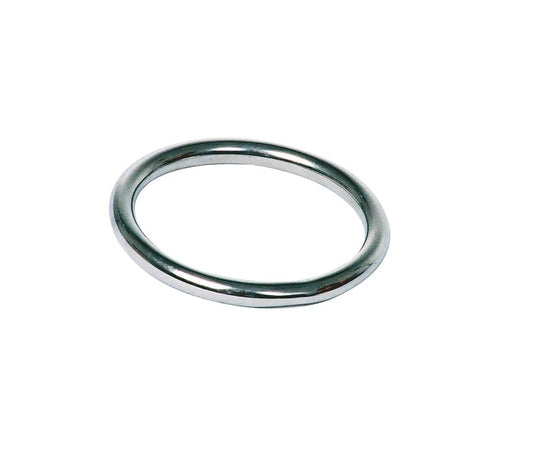 Love In Leather 3 Piece Stainless Steel Cock Ring - Small - Steel Cock Rings