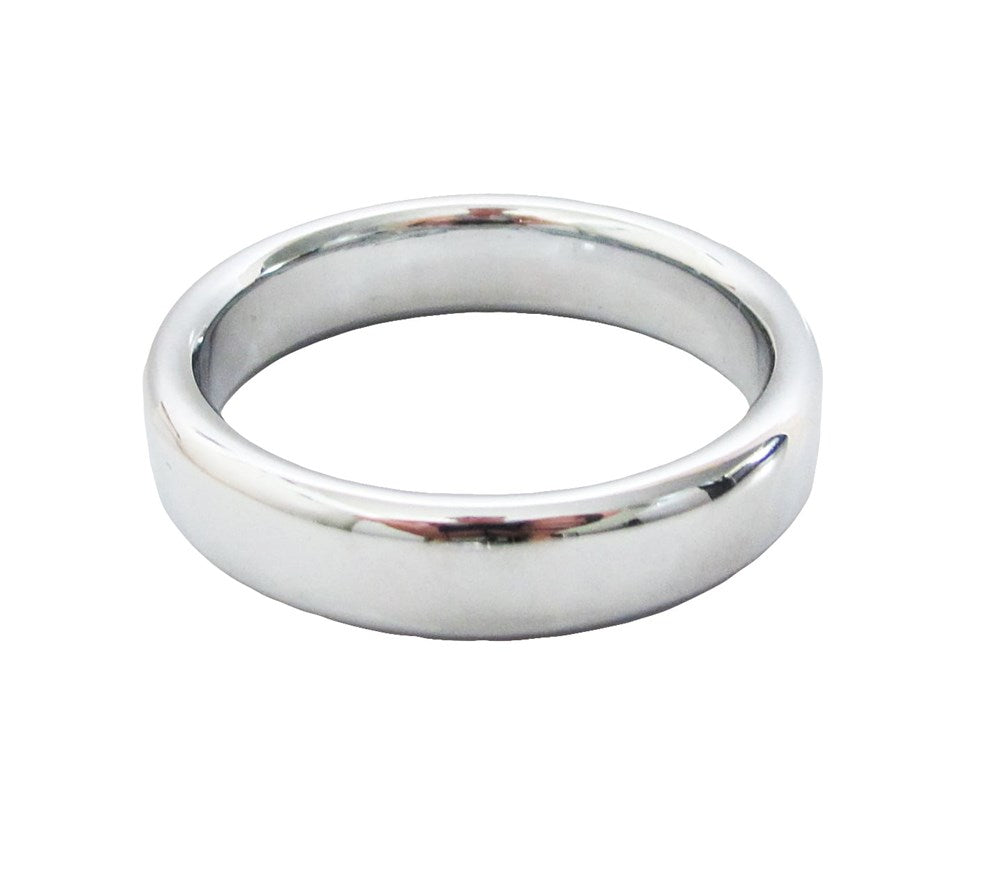 Love In Leather Premium Stainless Steel Fat Boy Ring - 40mm - Steel Cock Rings