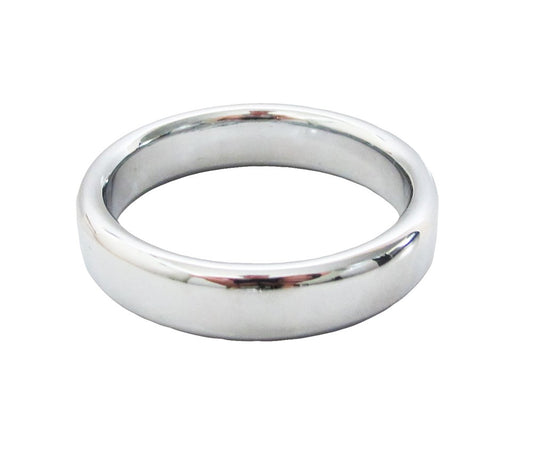 Love In Leather Premium Stainless Steel Fat Boy Ring - 40mm - Steel Cock Rings
