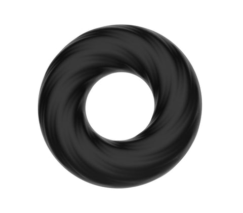 Love In Leather Silicone Fat Boy Stretchy Cock Ring with Universal Sizing - Stretchy Cock Rings