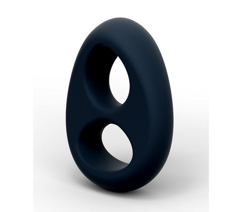 Love In Leather Tear Drop Figure 8 Mens Cock Ring Dual Zone Enhancement - Stretchy Cock Rings