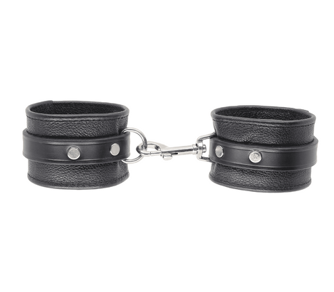 Love In Leather Soft Grained Leather Wrist Cuffs Handcrafted Premium - Cuffs And Restraints