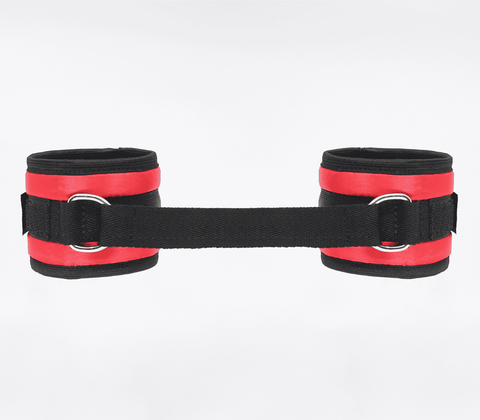 Love In Leather Bright and Soft Satin Wrist Cuffs with Velcro Closure - Cuffs And Restraints