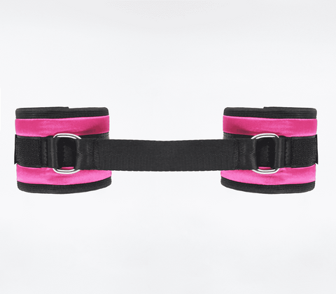 Love In Leather Bright and Soft Satin Wrist Cuffs with Velcro Closure - Cuffs And Restraints