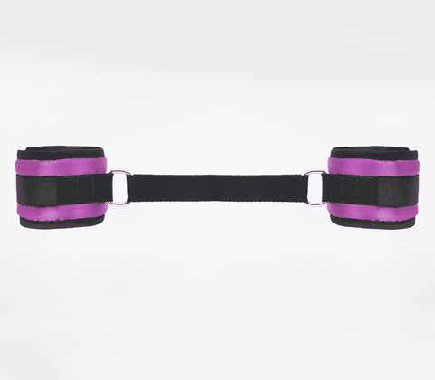 Love In Leather Bright and Soft Satin Wrist Cuffs with Velcro Closure - Cuffs And Restraints