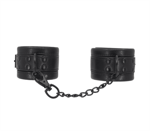 Love In Leather Padded Faux Leather Wrist Cuffs Ethical Bondage Restraints - Cuffs And Restraints