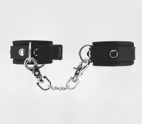Love In Leather Heavyweight Silicone Wrist Cuffs Bondage Restraints - Cuffs And Restraints