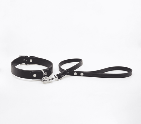 Love In Leather Mini Leather BDSM Play Leads Premium Italian Leather - Collars and Leads