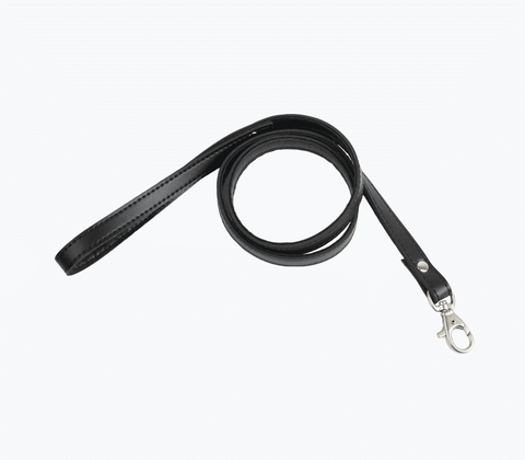 Love In Leather Long Faux Leather Bondage Lead 102cm Vegan Control Lead - Collars and Leads