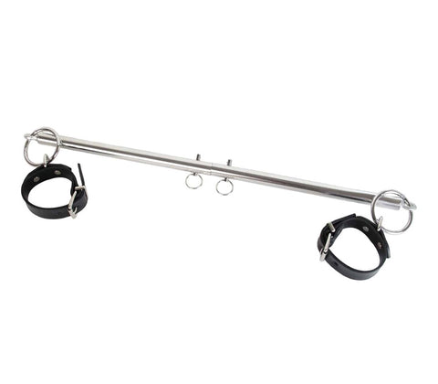 Love In Leather Silver Adjustable Spreader Bar Modular Restraint System - Spreaders and Hangers