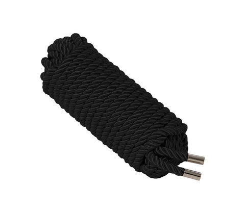 Love In Leather Silky Bondage Play Rope 10m Cotton Core Silk Effect - Cuffs And Restraints