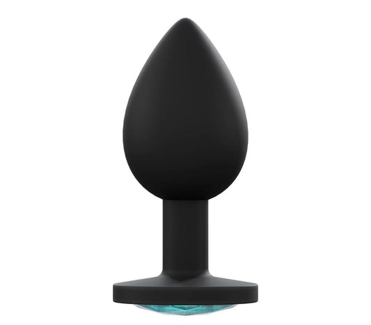 Love In Leather Premium Silicone Anal Plug Black - Small - Butt Plugs