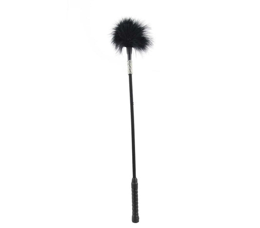 Love In Leather Black Diamante Feather Tickler - Default Title - Ticklers