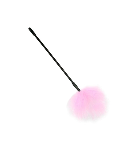 Love In Leather Small Fluffy Feather Tickler - Baby Pink - Ticklers