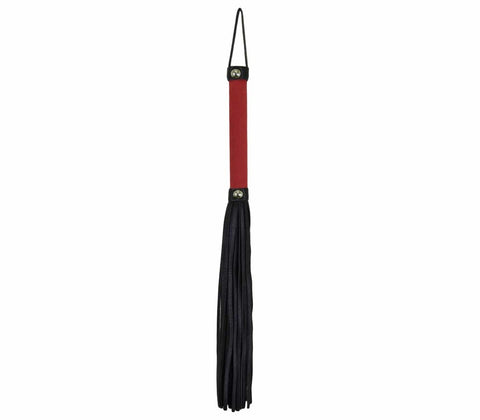 Love In Leather Soft Velveteen Handle BDSM Flogger Vegan Impact Sex Toy - Whips And Crops