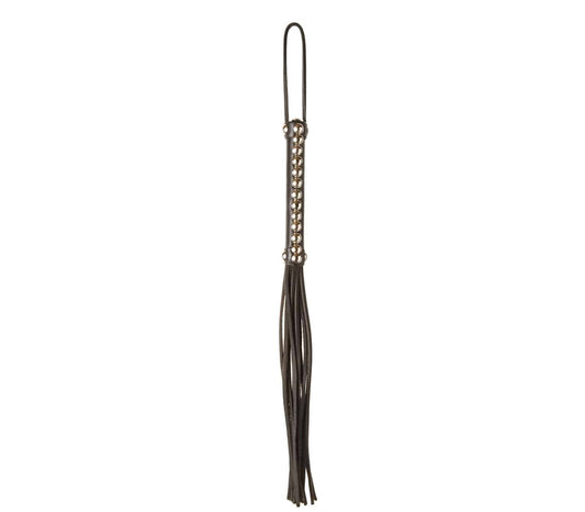 Love In Leather Fetish Play Studded Leather Flogger - Default Title - Whips And Crops