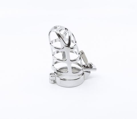 Love In Leather The Spider Web Male Cock Cage Lightweight Chastity Device - Male Chastity