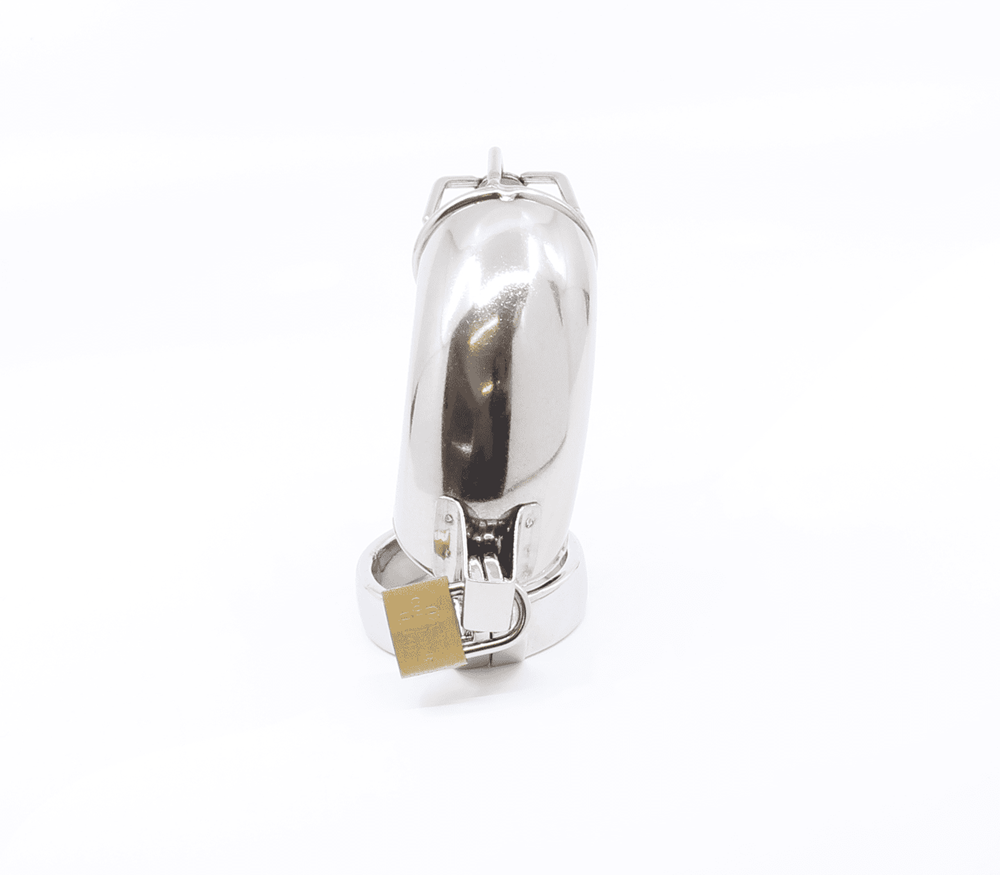 Love In Leather The Hannibal Male Chastity Cock Cage with Hinged Ring System - - Male Chastity