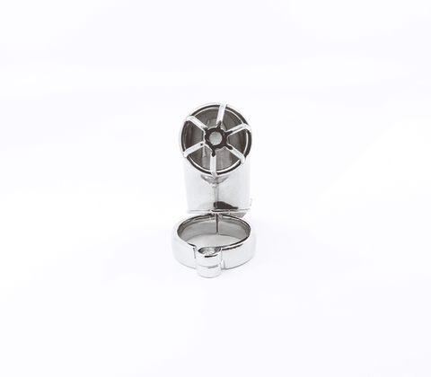 Love In Leather The Hannibal Male Chastity Cock Cage with Hinged Ring System - Male Chastity