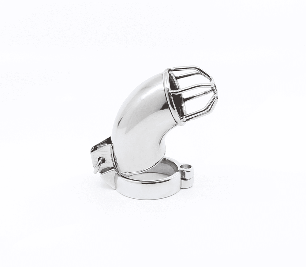 Love In Leather The Hannibal Male Chastity Cock Cage with Hinged Ring System - 50mm - Male Chastity